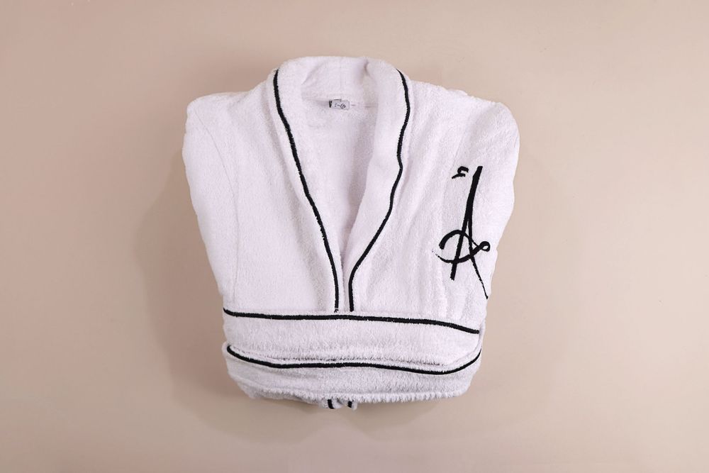 Bath towels - Black Trim Bathrobe - HYA CONCEPT STORE