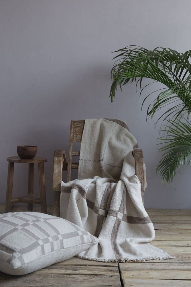 Throw blankets - Sienna cotton throw - NEEM LIVING