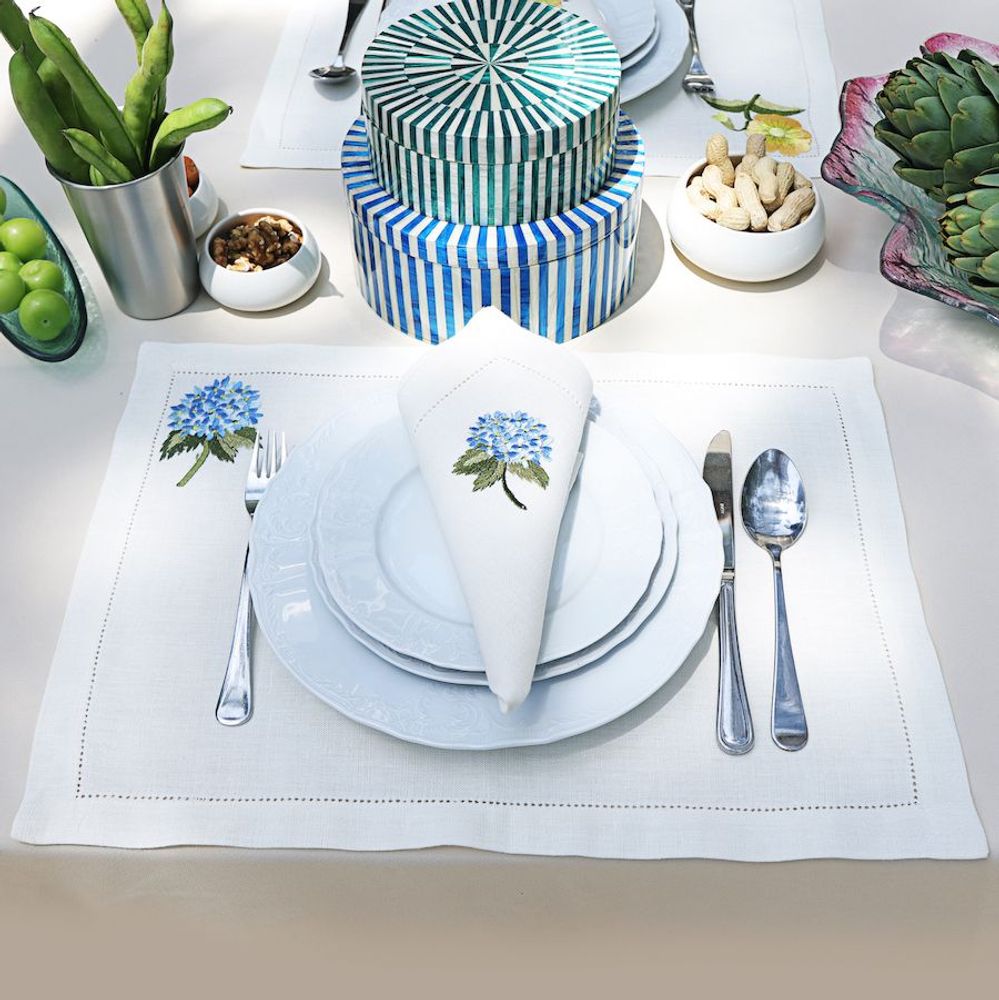 Placemats - Mini Flowers Blue Placemat set of 2 - HYA CONCEPT STORE