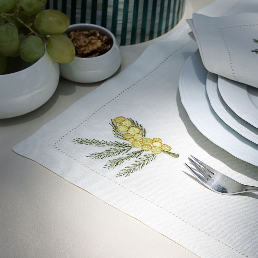 Placemats - Mini Flowers Yellow Placemat set of 2 - HYA CONCEPT STORE