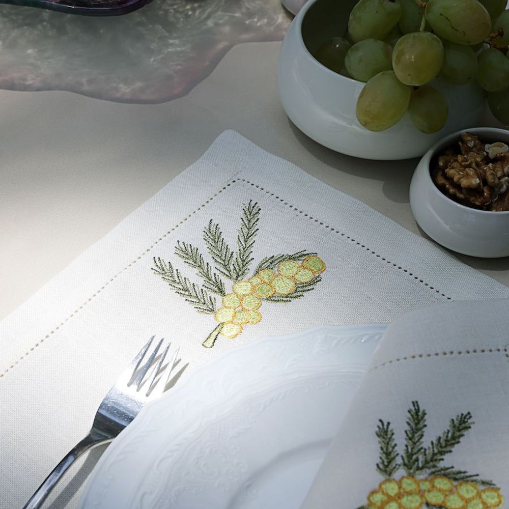 Placemats - Mini Flowers Yellow Placemat set of 2 - HYA CONCEPT STORE