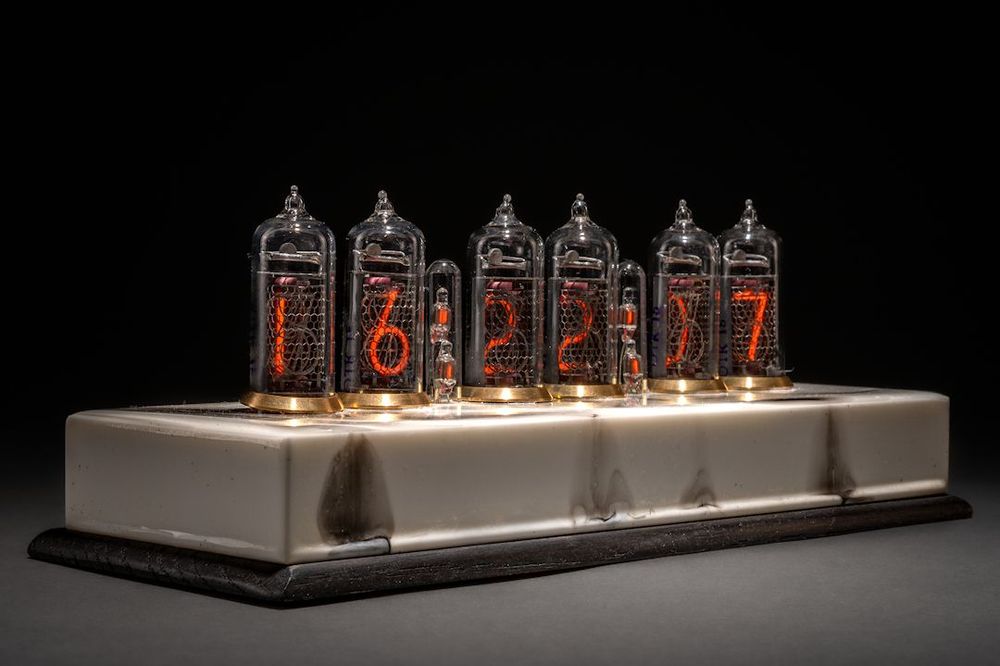 Clocks - Nixie clock: The IN14marble No. 02 - NIXIEFAB FRANCE