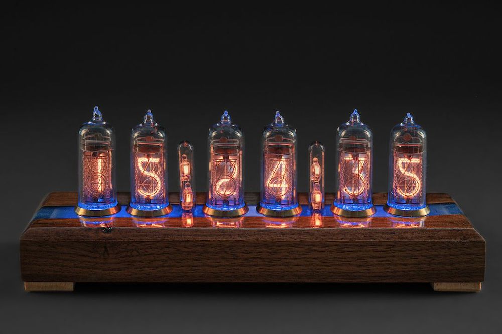 Clocks - Nixie clock: The IN14BLUE No. 01 - NIXIEFAB FRANCE