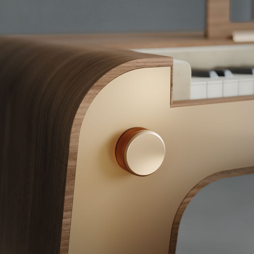 Pianos - Alpange Piano - Natural walnut wood - ALPANGE (MEIJE)