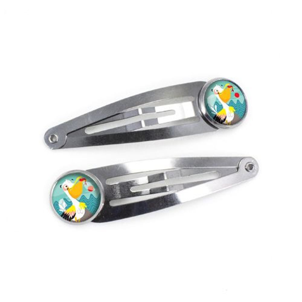 Bijoux - Barrettes Enfant Pélican - Argent - LES MINIS D'EMILIE