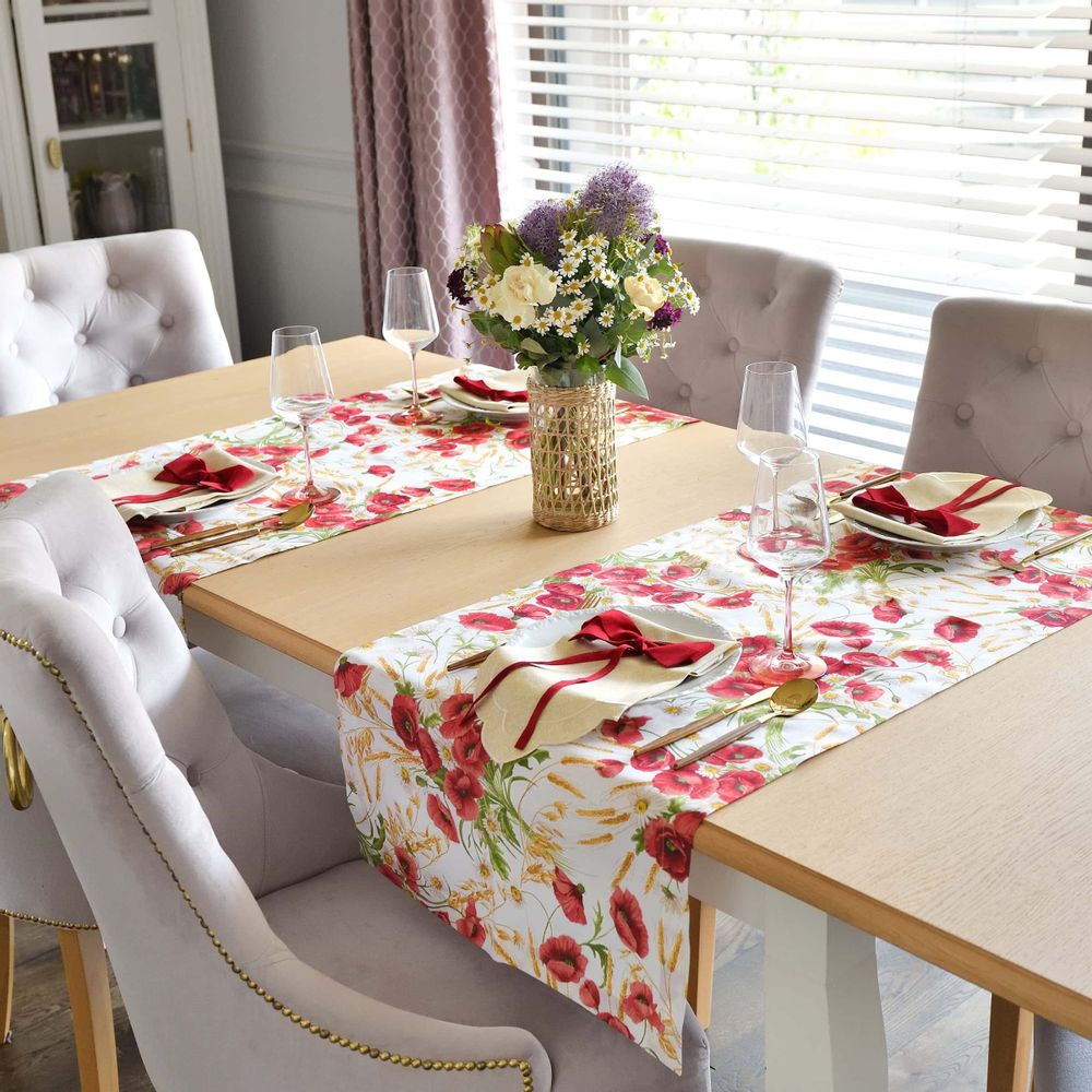 Table linen - Runner Poppy 50x150 - ROSEBERRY HOME