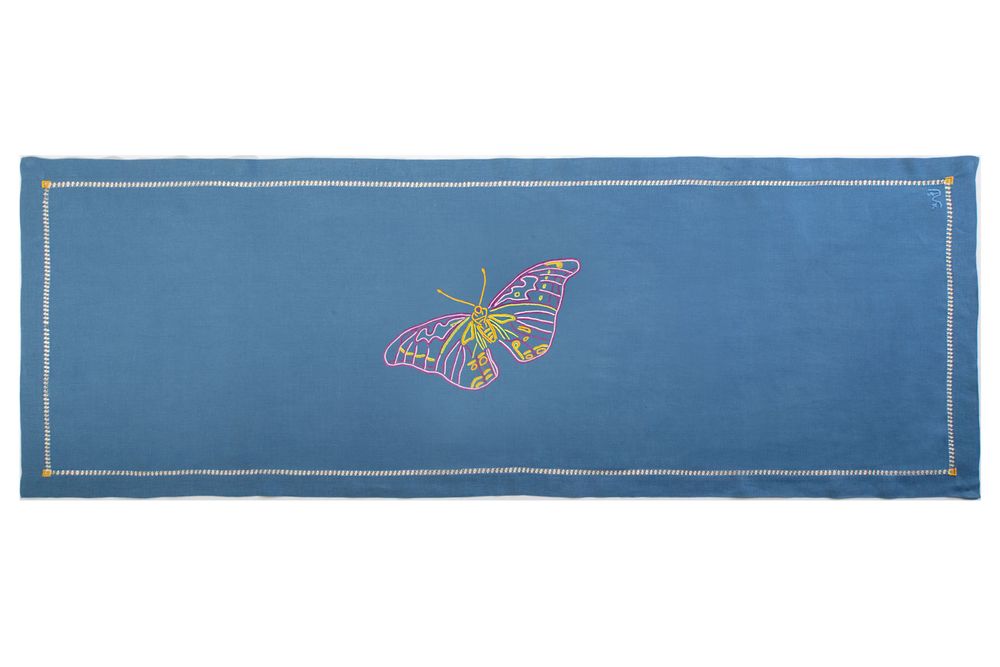 Linge de table textile - Chemin de table Papillon - CAMPANTE