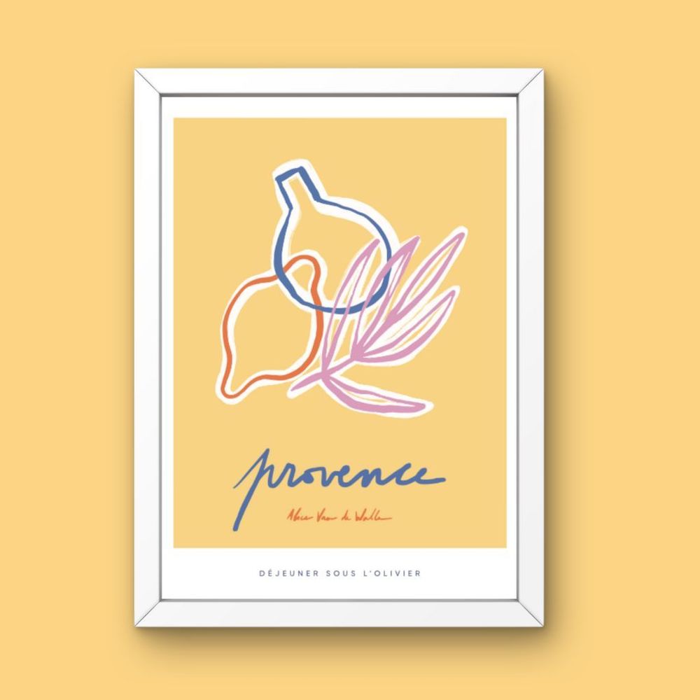 Poster - Provence poster - Printed in Marseille on recycled paper - JOG, MAISON D'ÉDITIONS