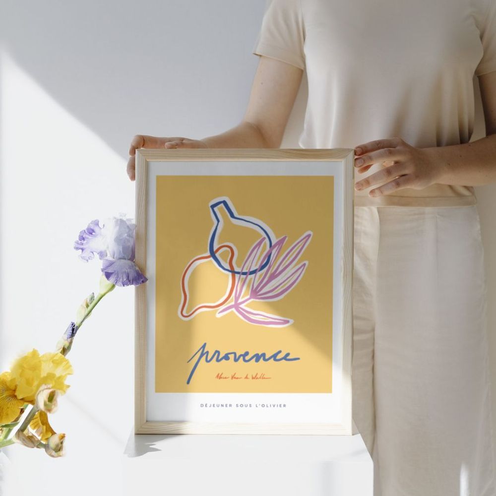 Poster - Provence poster - Printed in Marseille on recycled paper - JOG, MAISON D'ÉDITIONS