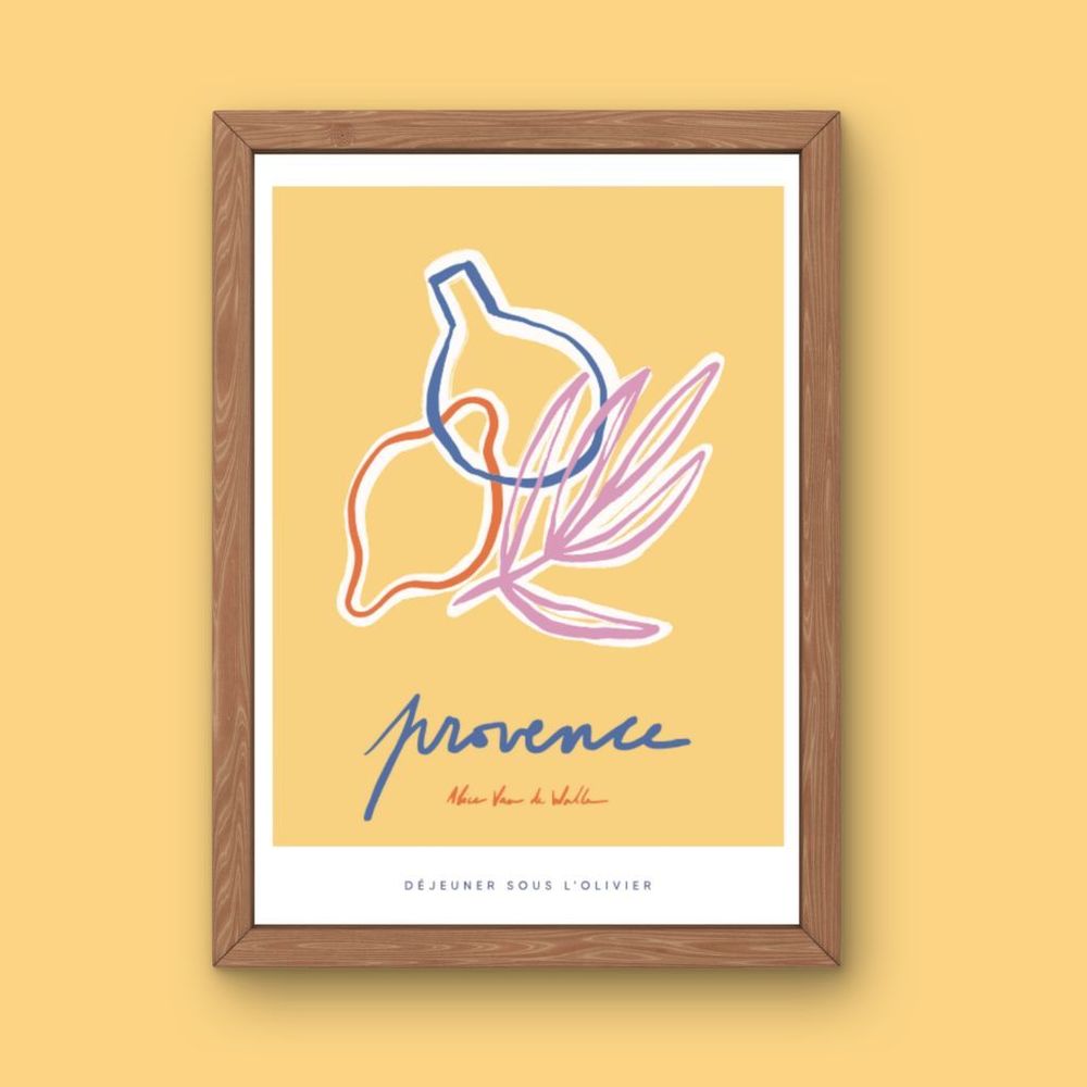 Poster - Provence poster - Printed in Marseille on recycled paper - JOG, MAISON D'ÉDITIONS