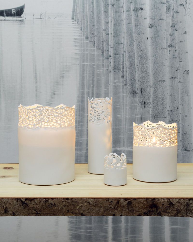 Vases - Vase Spinn H22, fait main, H22cm - YLVAYA DESIGN