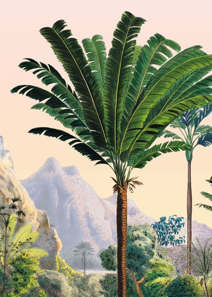 Wallpaper - Paradise Azulejos Panoramic Wallpaper - PARADISIO IMAGINARIUM