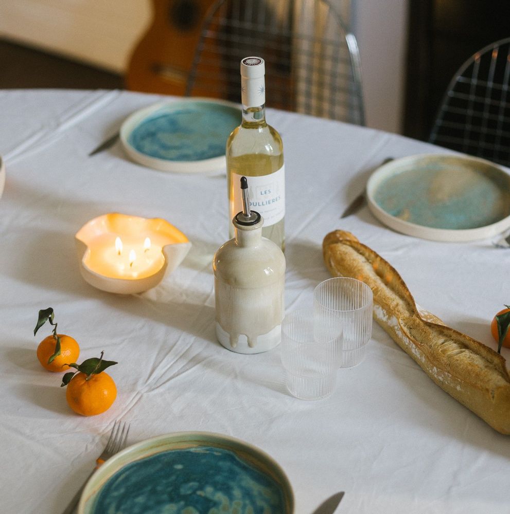 Objets design - BOUTEILLE EN PORCELAINE - CAPPUCCINO - DI VINCENZO POUJOULA
