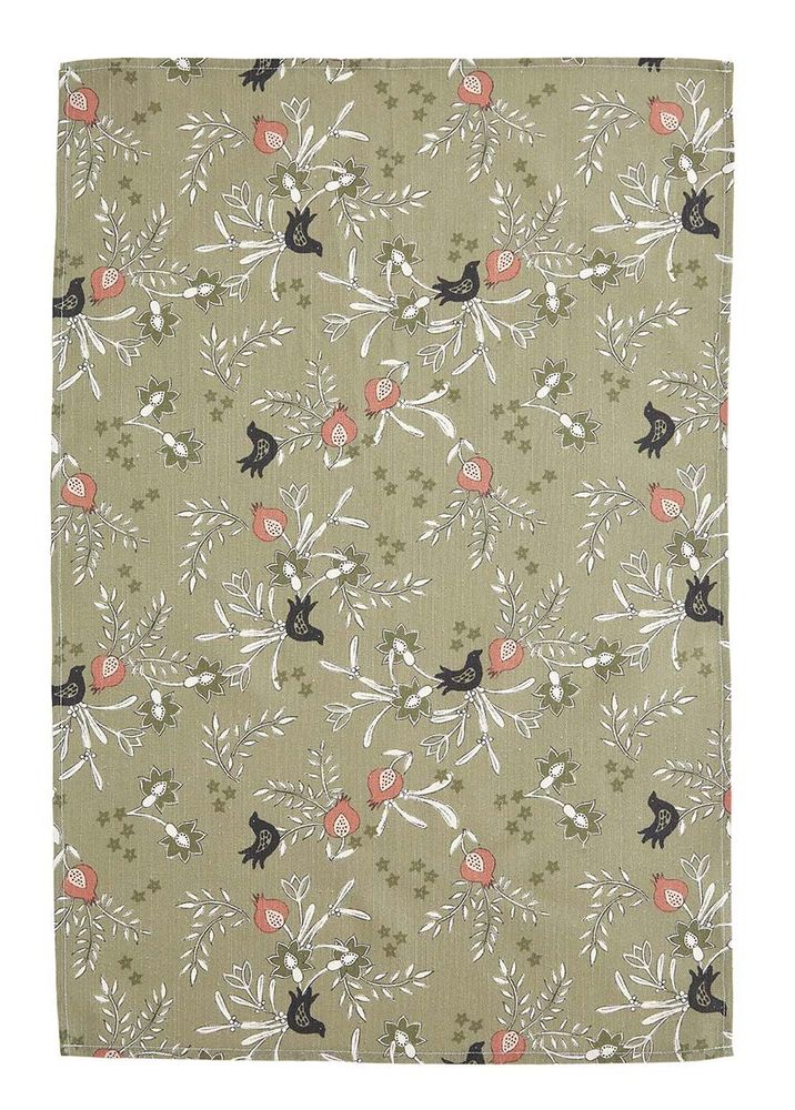 Torchons textile - Grenades Kaki - Torchon en métis imprimé - COUCKE