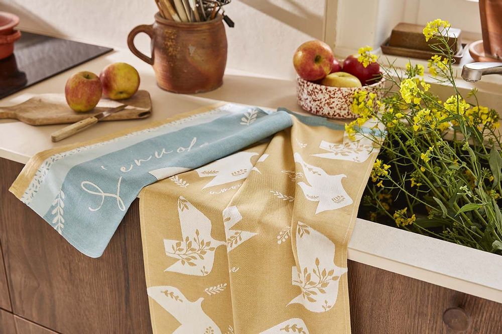Tea towel - The Poetic Flight - Cotton Jacquard Tea Towel - COUCKE