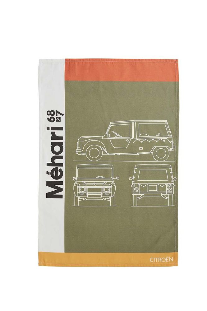 Torchons textile - Citroën® Mehari - Torchon en coton imprimé - COUCKE