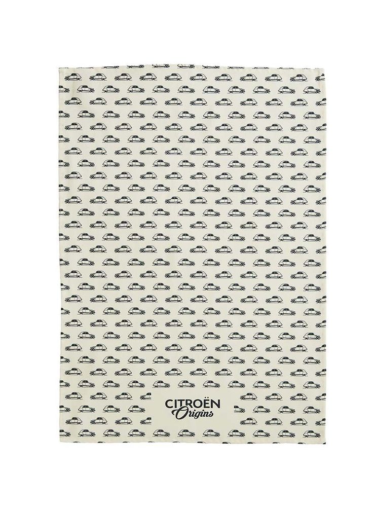 Torchons textile - Citroën® Origins Beige - Torchon en coton imprimé - COUCKE