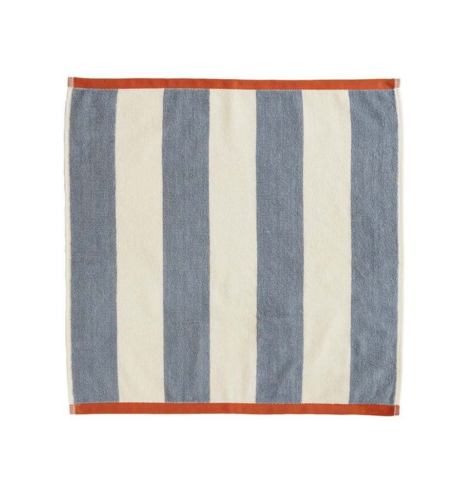 Kitchen linens - Rivage Orange/Blue - Cotton Jacquard Terry Square - COUCKE