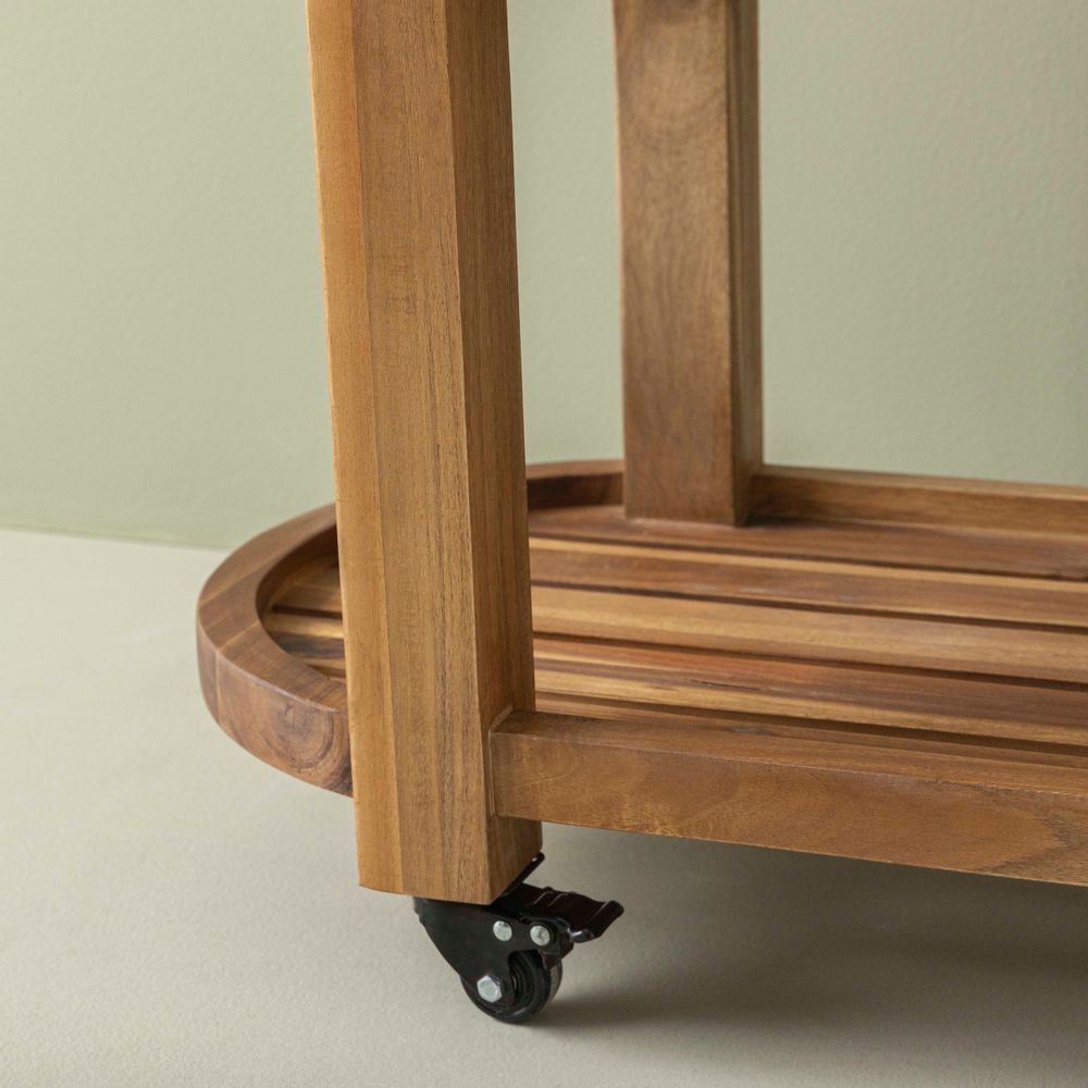 Other tables - Salers oval chopping board with wheels - SIGNATURE MOBILIER ET DÉCORATION