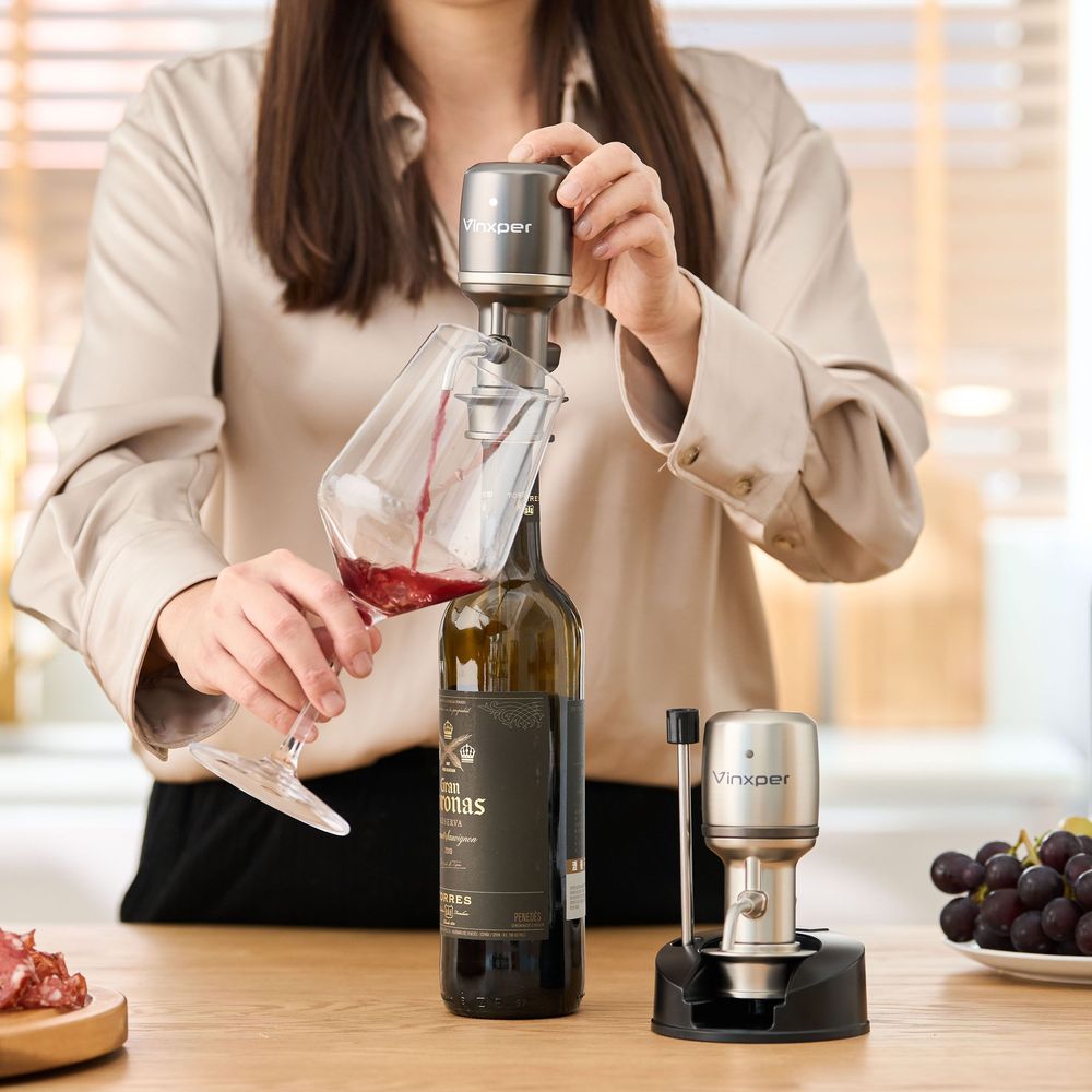 Accessoires pour le vin - Vinxper Expert - Aérateur de vin électrique réglable 4e génération - VINXPER LIFE CO., LTD.