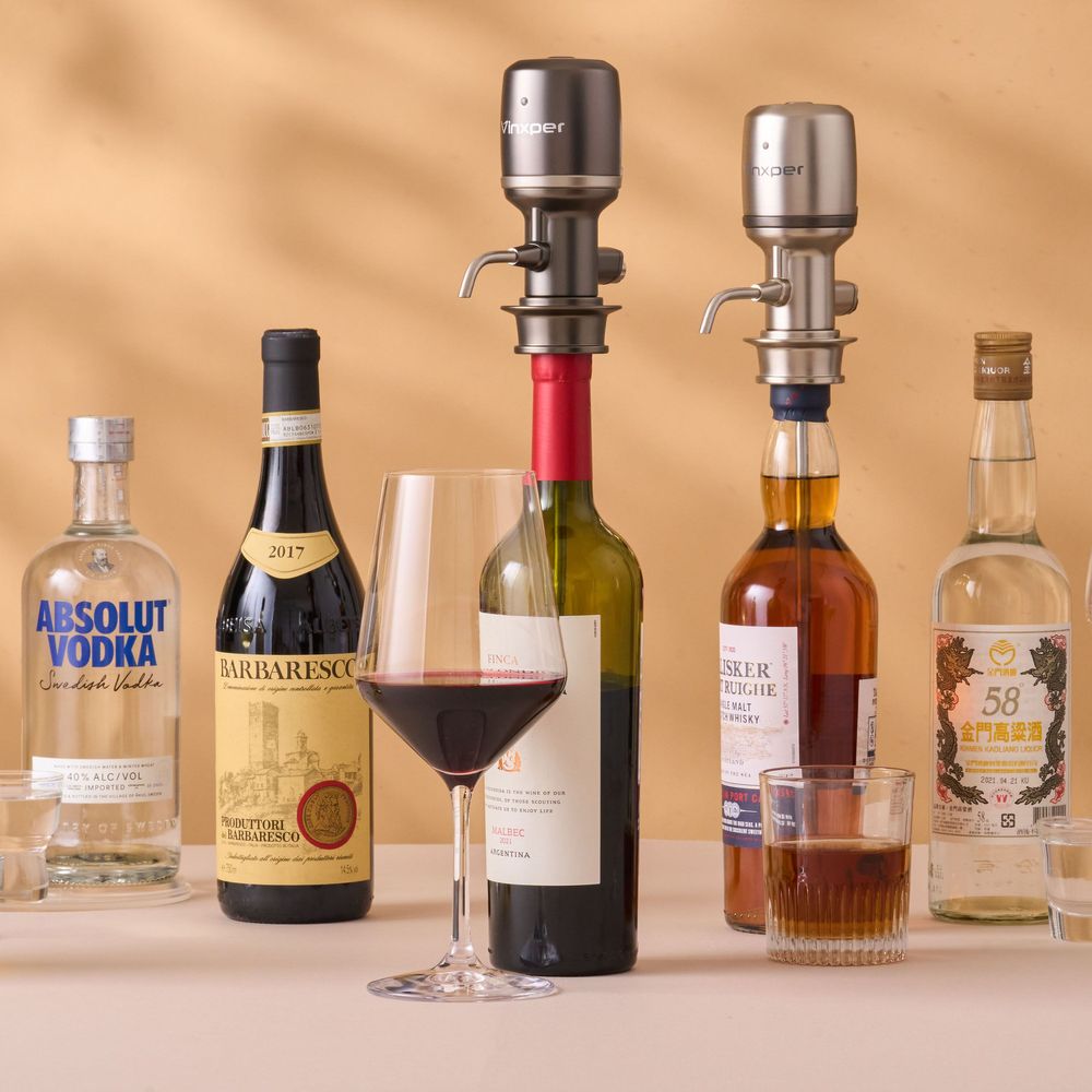 Accessoires pour le vin - Vinxper Expert - Aérateur de vin électrique réglable 4e génération - VINXPER LIFE CO., LTD.