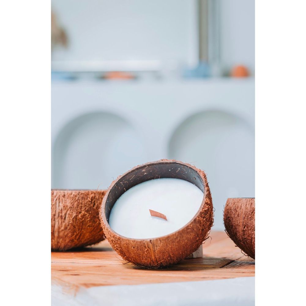 Objets de décoration - Bougie Coconut candle brut Monoï - AGUA BENTA