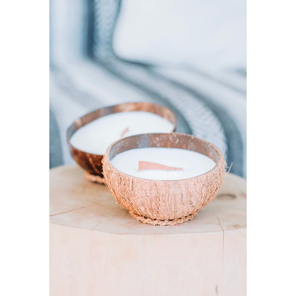 Decorative objects - Coconut Candle Brut Frangipani Candle - AGUA BENTA