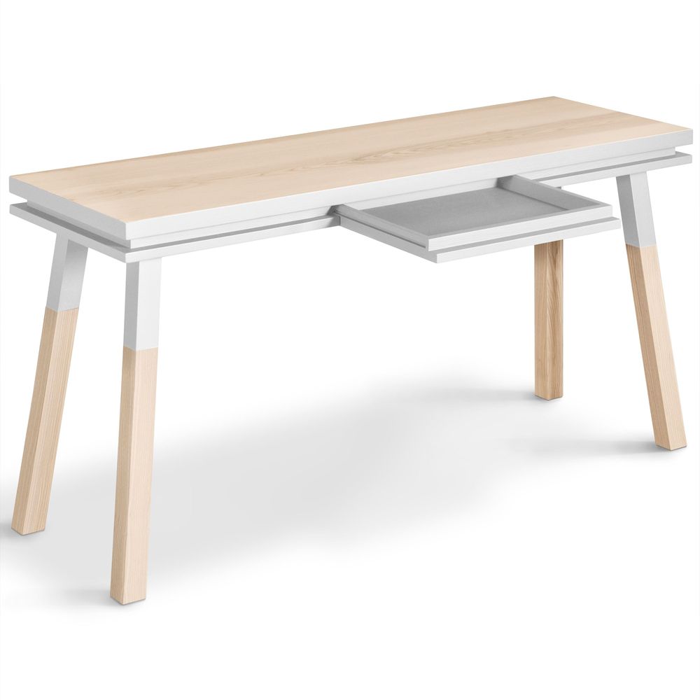Bureaux - Bureau rectangulaire 140 cm en bois massif - MON PETIT MEUBLE FRANÇAIS