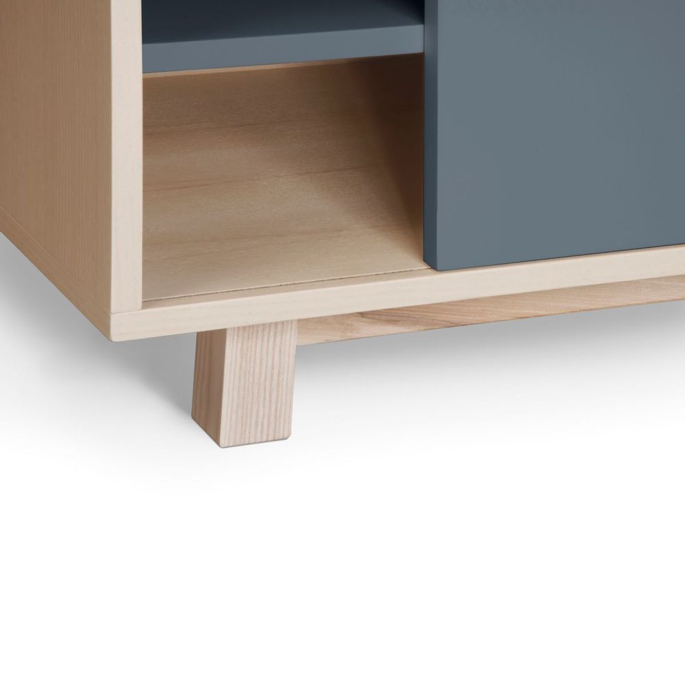 TV stands - 2-door TV cabinet in wood 160 cm / 63.0" - MON PETIT MEUBLE FRANÇAIS