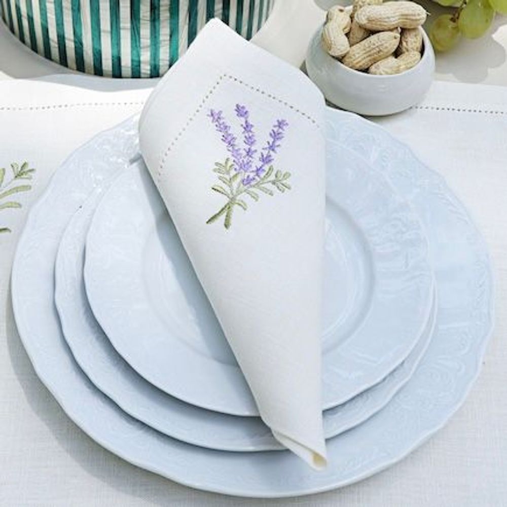 Placemats - Lavender Embroidery Placemat set of 2 - HYA CONCEPT STORE