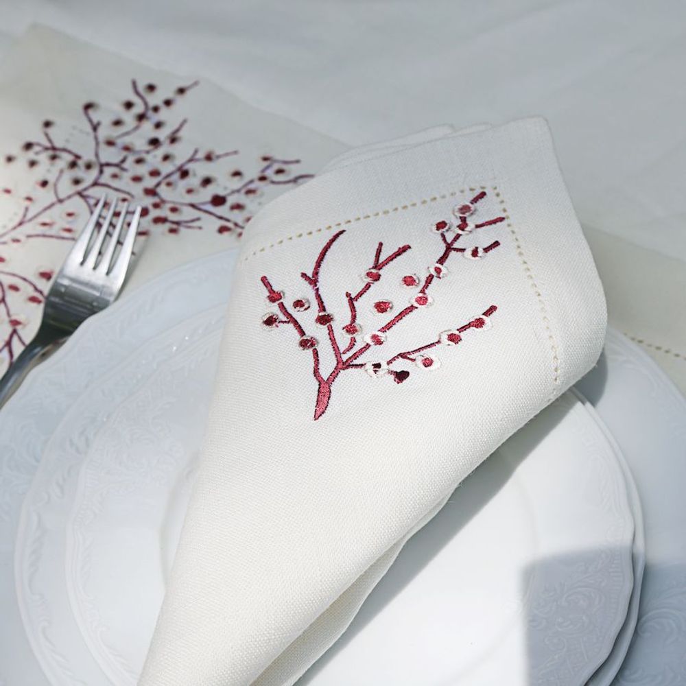 Napkins - Cherry Blossom Napkin set of 2 - HYA CONCEPT STORE