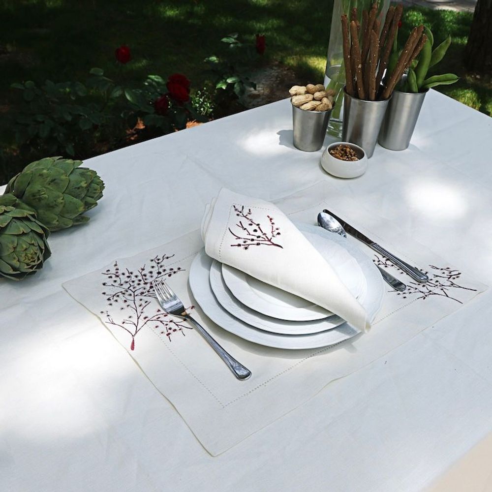 Napkins - Cherry Blossom Napkin set of 2 - HYA CONCEPT STORE