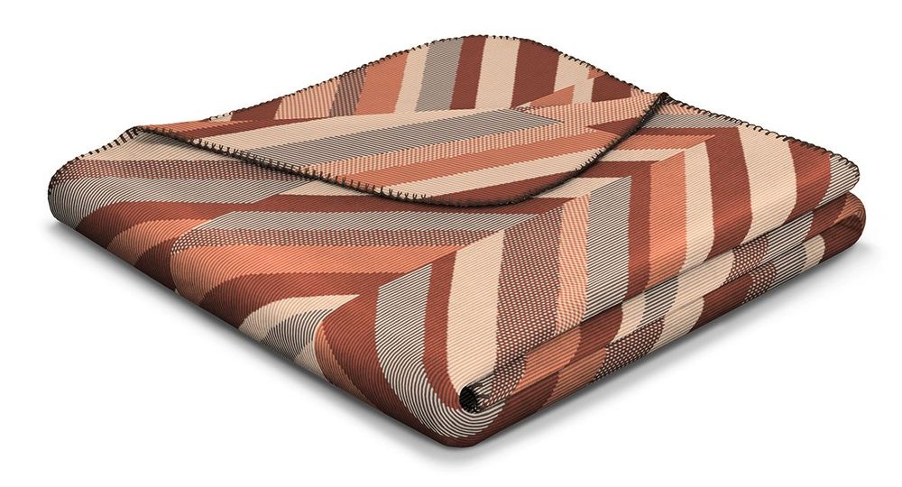 Throw blankets - Throw Rust-Brown - BIEDERLACK