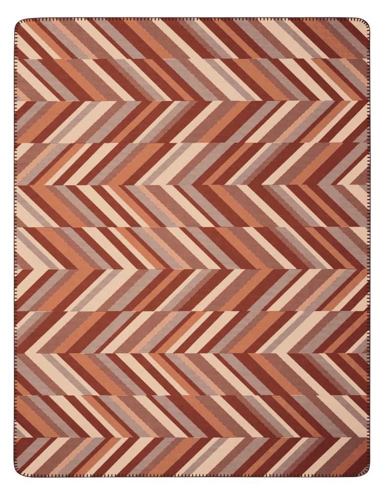Throw blankets - Throw Rust-Brown - BIEDERLACK