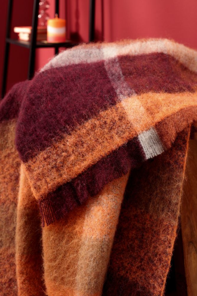 Throw blankets - Throw Mohair Look Intense - BIEDERLACK