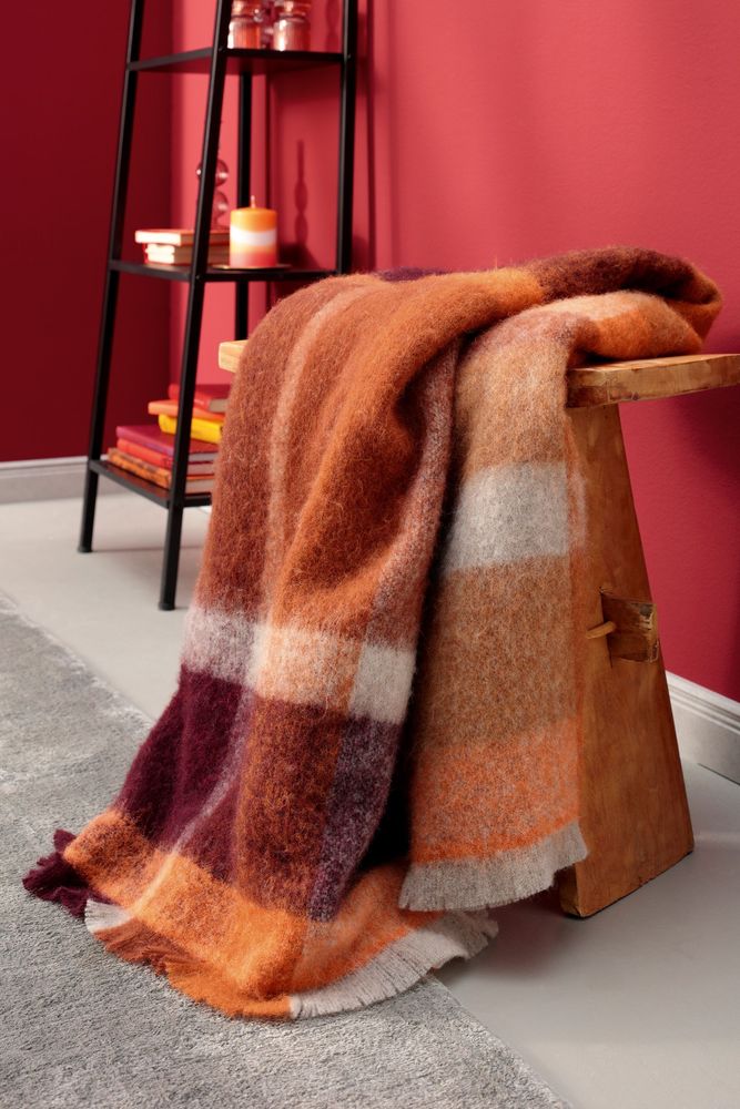Throw blankets - Throw Mohair Look Intense - BIEDERLACK