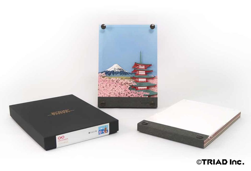 Design objects - SCENERY Mt.Fuji with Cherry blossoms - OMOSHIROI BLOCK