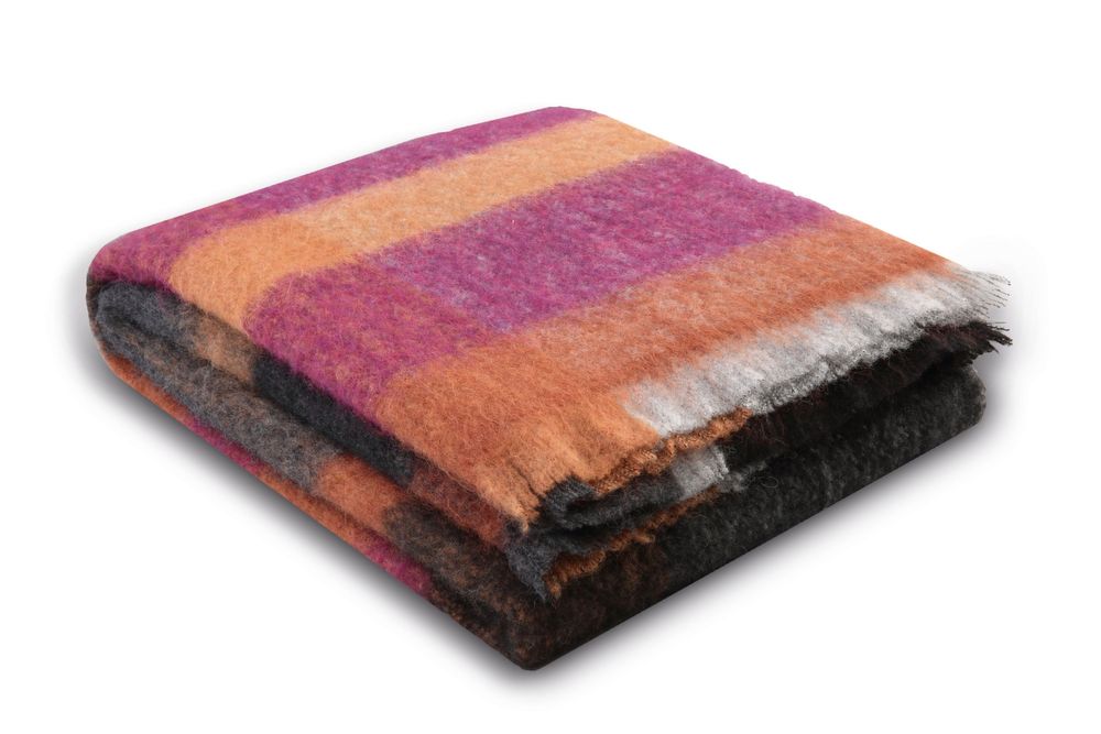 Throw blankets - Throw Mohair Look Intense - BIEDERLACK