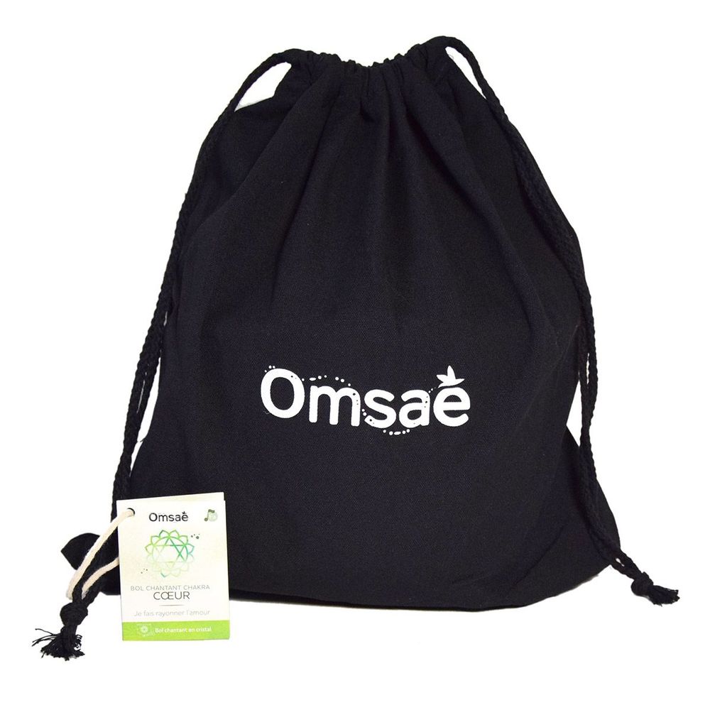 Objets de décoration - Bol chantant en Cristal Chakra coeur - Omsaé chez DG Diffusion - OMSAE
