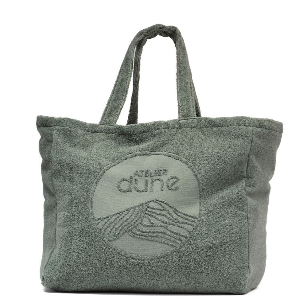 Sacs et cabas - Maxi Totebag - sac week end - coton BIO - Sauge - ATELIER DUNE