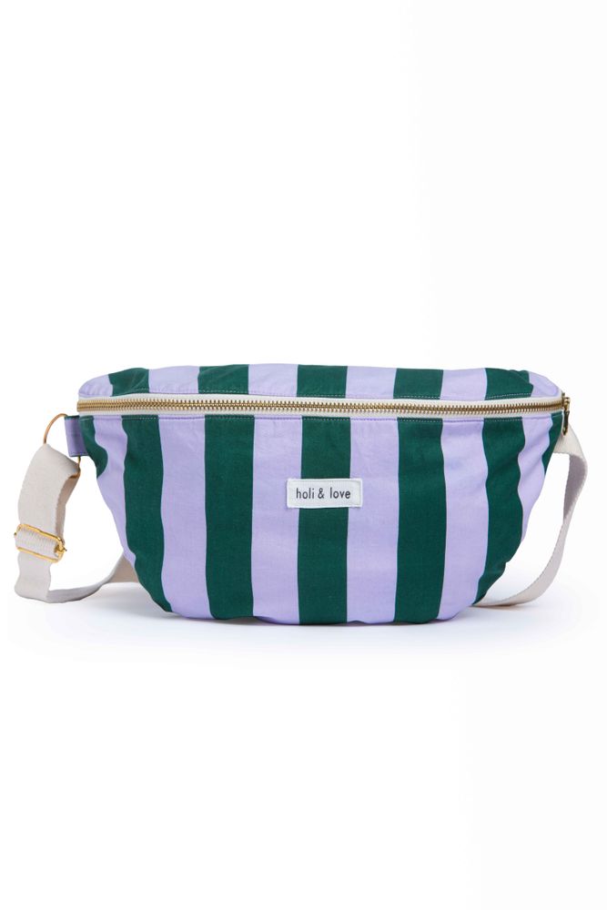 Bags and totes - Lila stripes fanny pack - HOLI AND LOVE