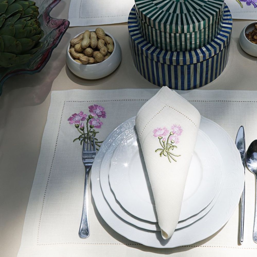 Placemats - Pink Flower Placemat set of 2 - HYA CONCEPT STORE