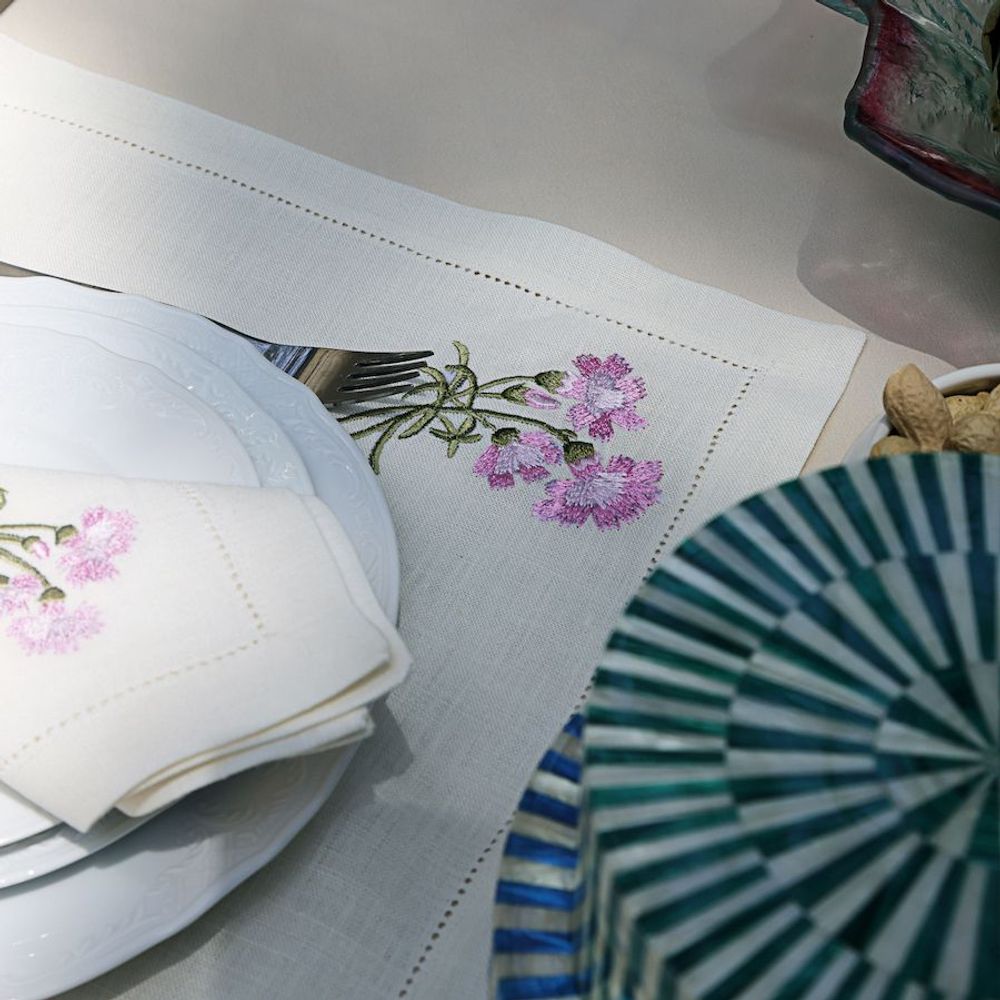 Placemats - Pink Flower Placemat set of 2 - HYA CONCEPT STORE