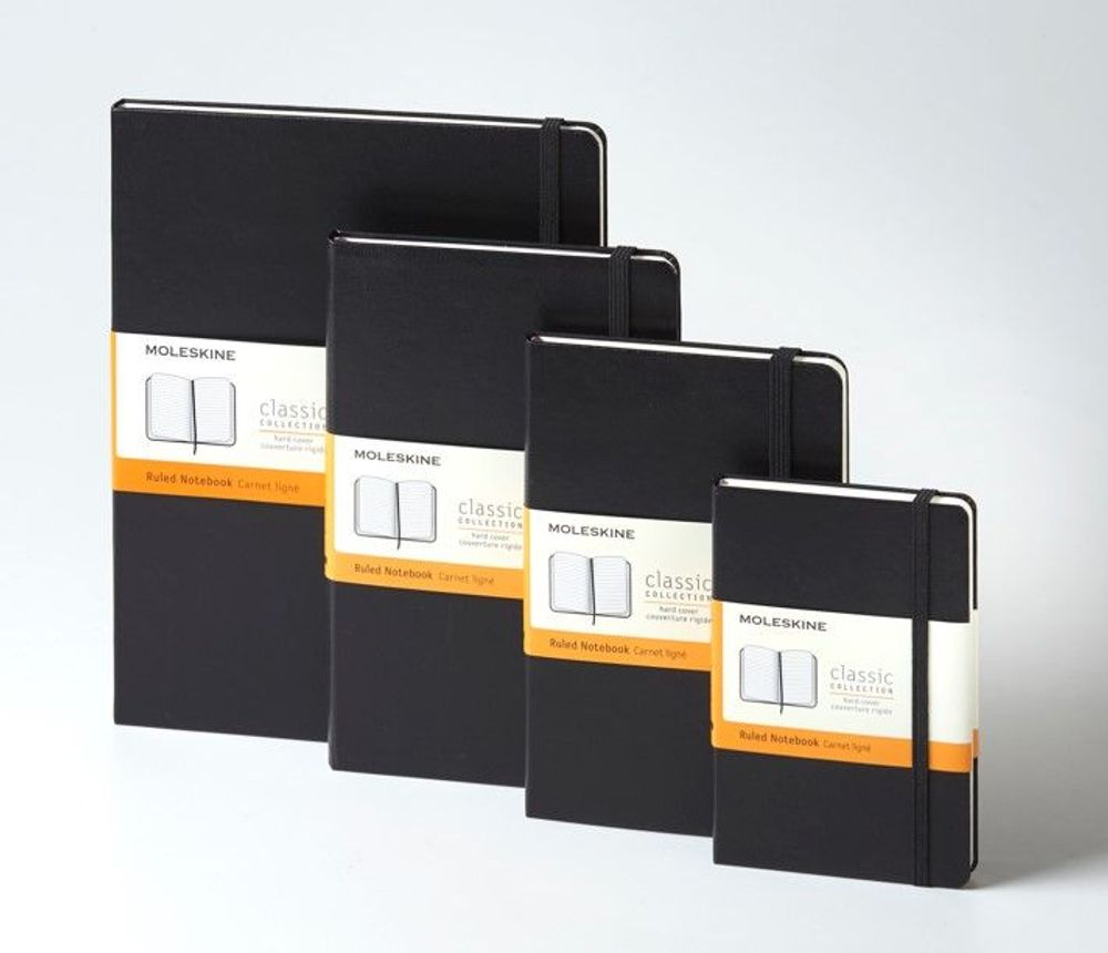 Papeterie bureau - CARNET CLASSIQUE, LIGNÉ, COUVERTURE RIGIDE - MOLESKINE