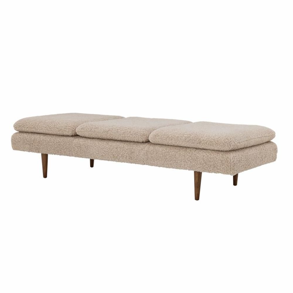 Lounge chairs - Pione Daybed, Nature, Polyester - BLOOMINGVILLE