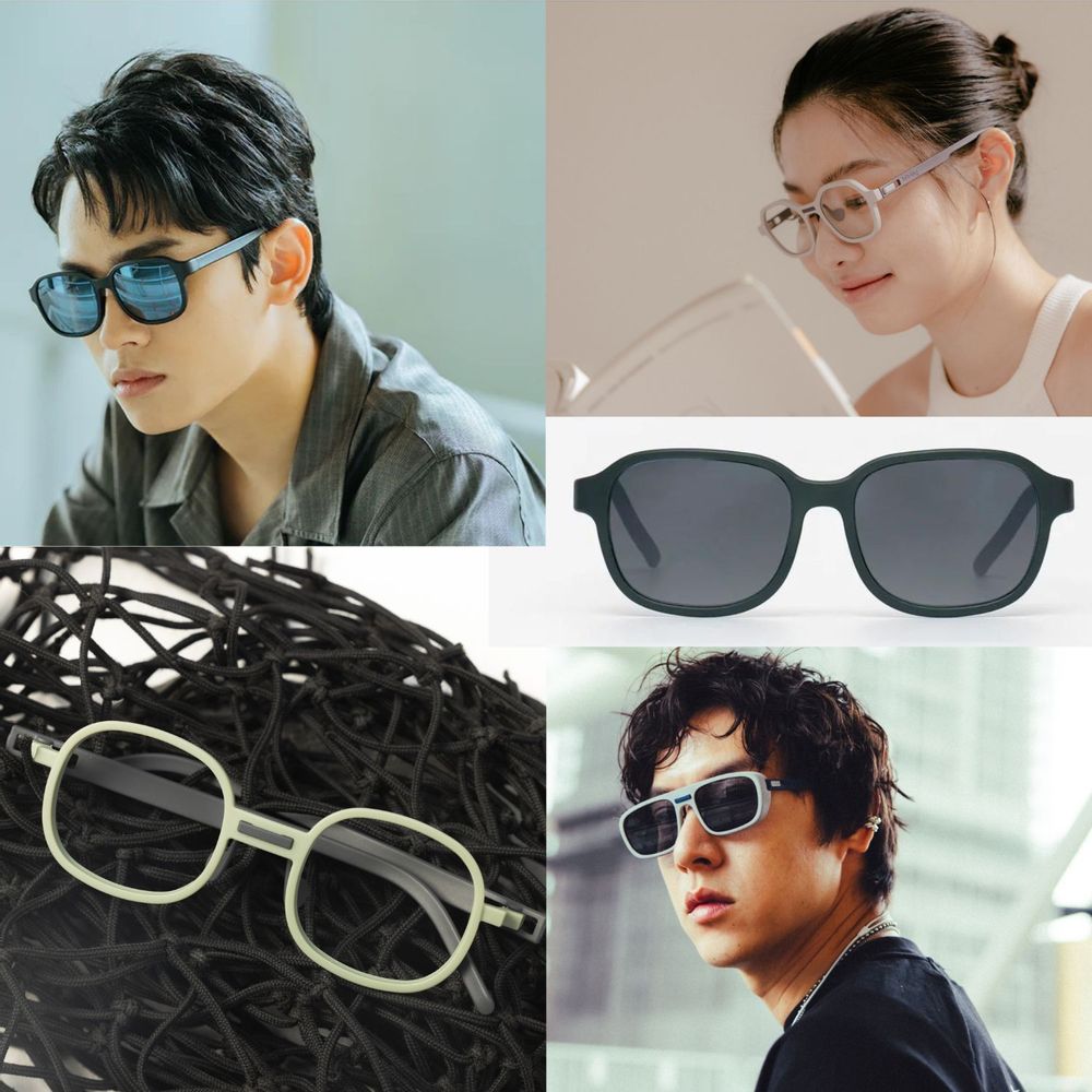 Glasses - Hibāng Re-Fishing-Net Circular Eyewear - HIBĀNG