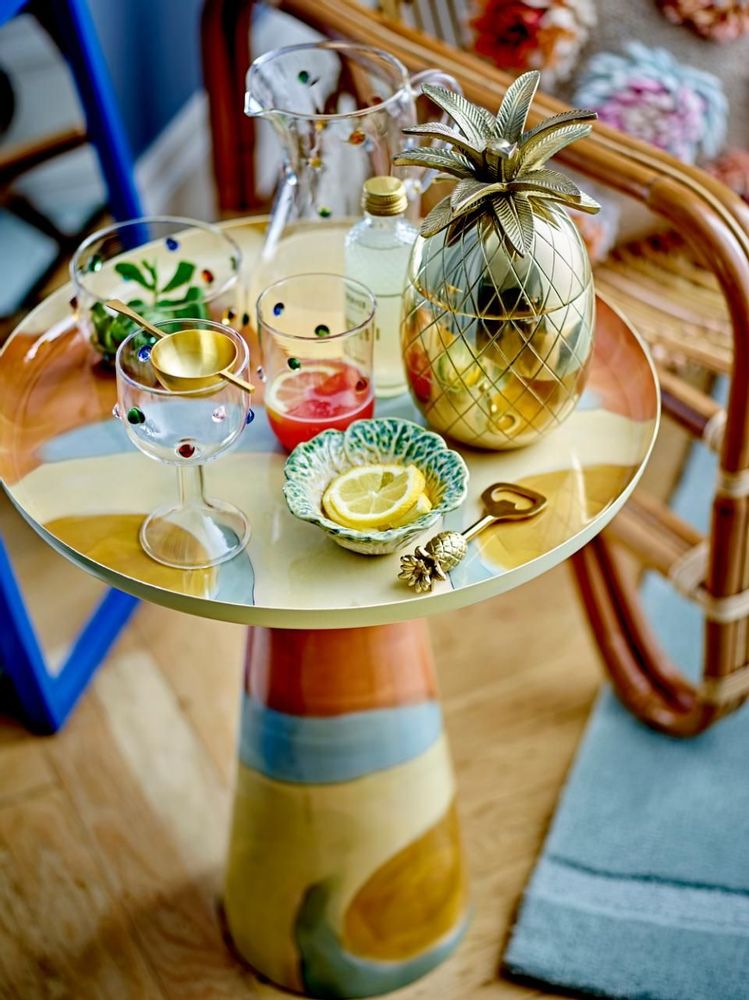 Coffee tables - Brooke Side Table, Yellow, Metal. - BLOOMINGVILLE