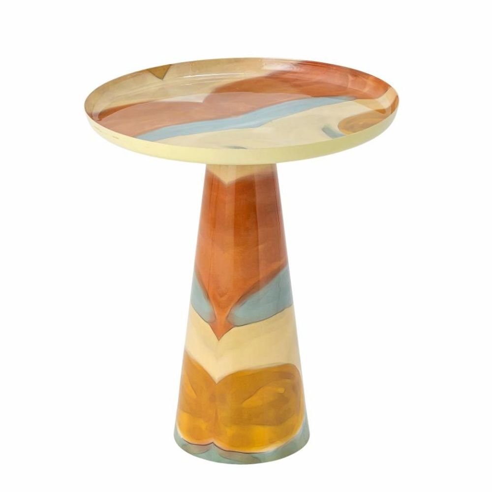 Coffee tables - Brooke Side Table, Yellow, Metal. - BLOOMINGVILLE
