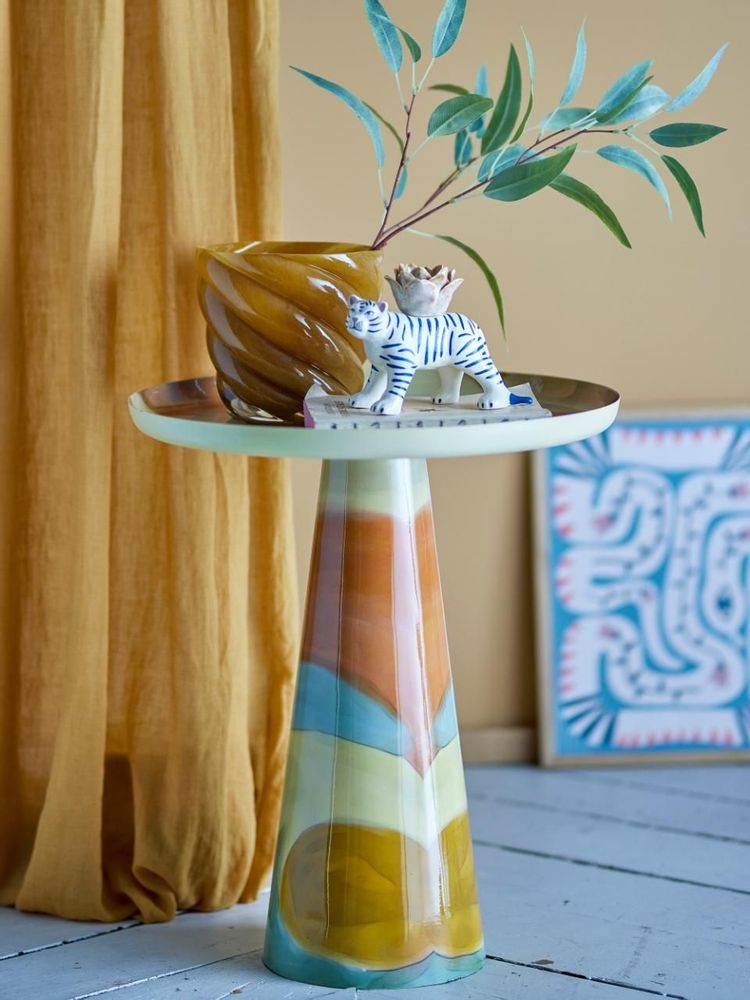 Coffee tables - Brooke Side Table, Yellow, Metal. - BLOOMINGVILLE