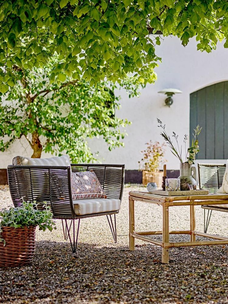 Chaises de jardin - Mundo Chaise de salon, Noir, Métal - BLOOMINGVILLE